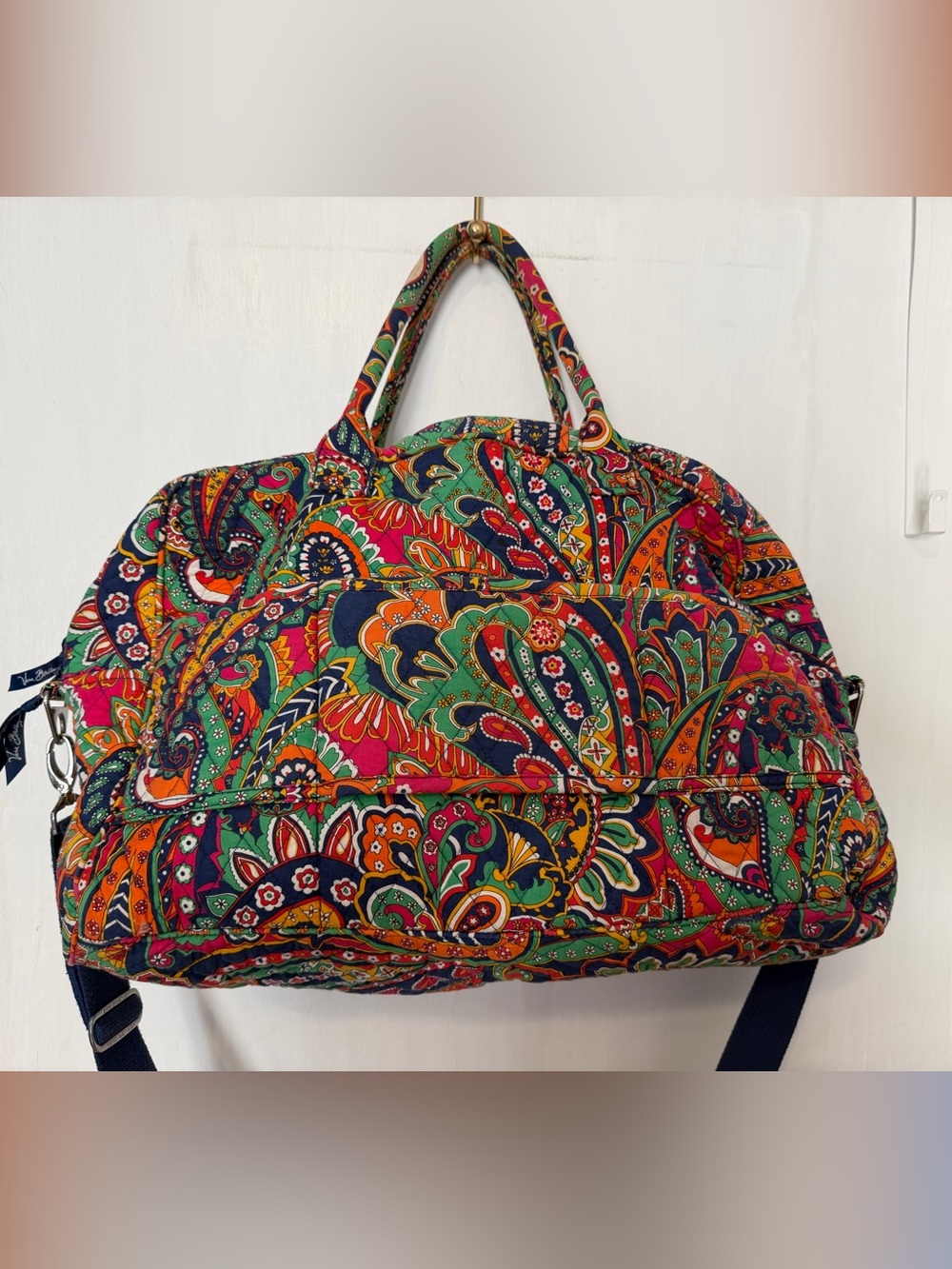 Vera Bradley Venetian Paisley Weekend Tote / Duffle Bag.